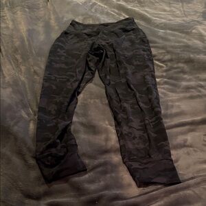 Black Camouflage Joggers
